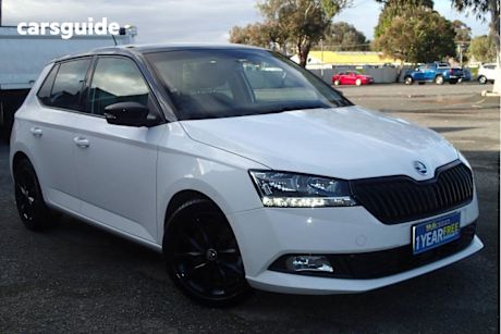 White 2021 Skoda Fabia Hatchback 81 Tsi Run Out Edition
