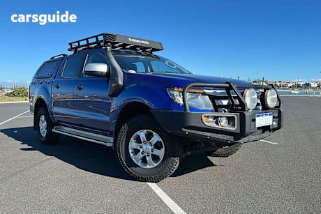 Blue 2014 Ford Ranger Ute Tray XLS 4X4