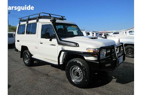 White 2018 Toyota Landcruiser Workmate (4X4) 2 Seat