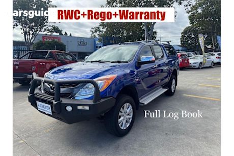 Blue 2014 Mazda BT-50 Dual Cab Utility Gt (4X4)