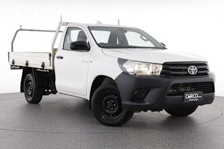White 2022 Toyota Hilux Ute Tray WORKMATE R