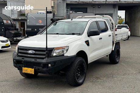 White 2013 Ford Ranger Dual Cab Chassis Xl 3.2 (4X4)