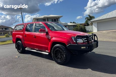 Red 2019 Volkswagen Amarok Dual Cab Utility V6 Tdi 550 Highline