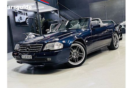 Blue 1995 Mercedes-Benz SL-Class Sedan SL500 R