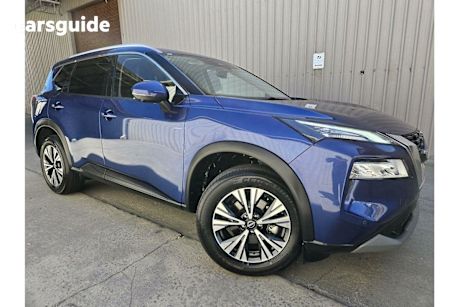 Blue 2023 Nissan X-Trail Wagon St-L (4Wd) 7 Seat