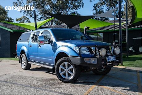 Blue 2013 Nissan Navara Dual Cab Pick-up St (4X4)