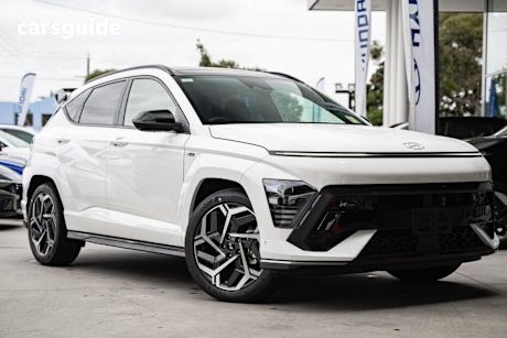 White 2025 Hyundai Kona Wagon Hybrid Premium N Line Sunroof