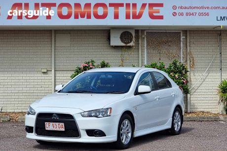 White 2012 Mitsubishi Lancer Hatchback Es Sportback