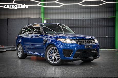Blue 2015 Land Rover Range Rover Sport SUV V8SC SVR 4X4