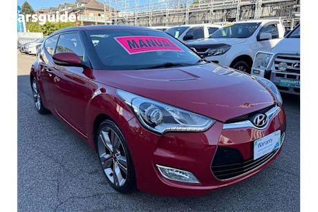 Red 2012 Hyundai Veloster Coupe +