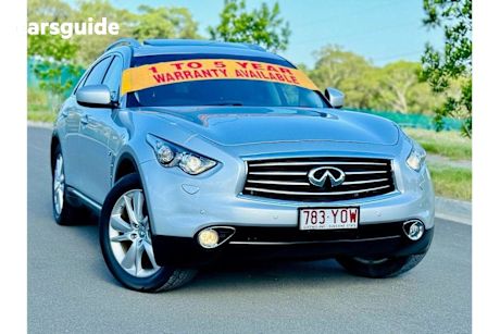 Silver 2014 Infiniti QX70 Wagon 3.7 Gt