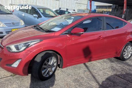 Burgundy 2014 Hyundai Elantra Sedan Trophy
