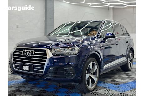 Blue 2020 Audi Q7 Wagon 50 TDI Quattro (hybrid)