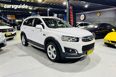 White 2014 Holden Captiva Wagon 7 Ltz (4X4)