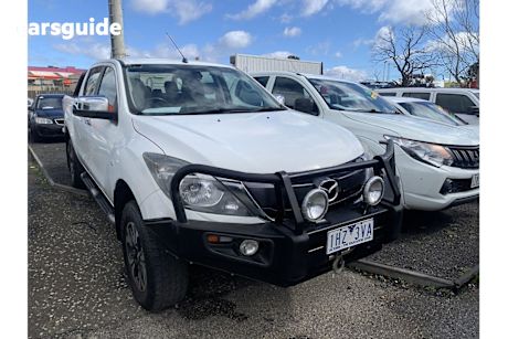 White 2015 Mazda BT-50 Ute Tray XT