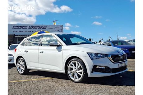White 2022 Skoda Scala Hatchback 110 TSI Signature