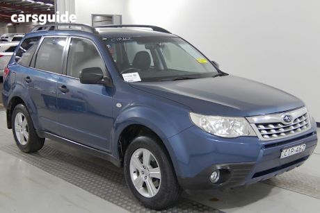 Blue 2012 Subaru Forester Wagon X
