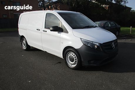 White 2017 Mercedes-Benz Vito Van 116 Bluetec Swb