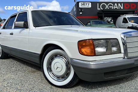 White 1982 Mercedes-Benz 280 Sedan Se