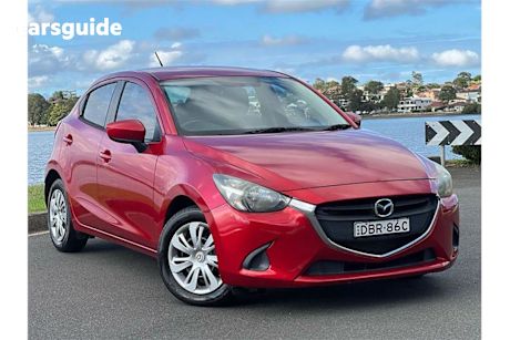 Red 2015 Mazda Mazda2 Hatch NEO F
