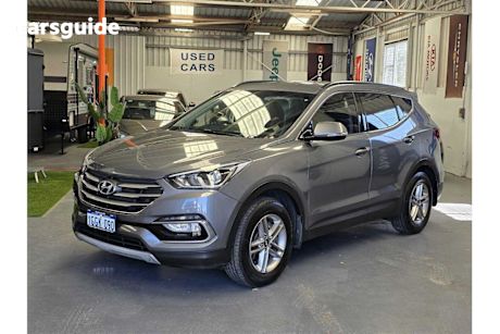 Silver 2017 Hyundai Santa FE Wagon Active Crdi (4X4)