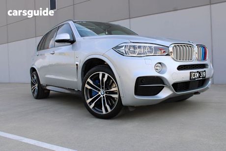 Silver 2014 BMW X5 Wagon M50D