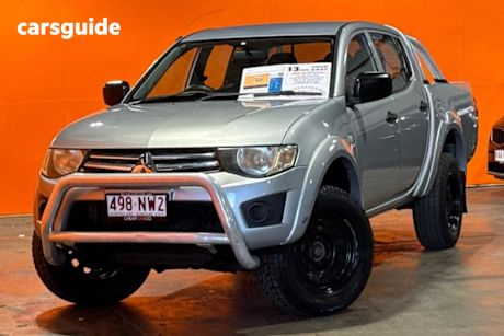 Silver 2014 Mitsubishi Triton Double Cab Utility Glx (4X4)