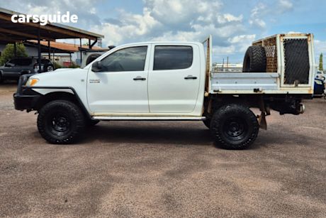 White 2008 Toyota Hilux Dual Cab Pick-up Sr (4X4)