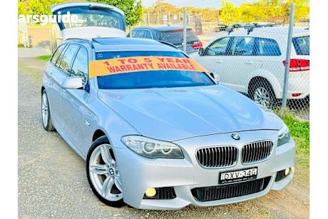 Silver 2010 BMW 520D Wagon Touring Sport