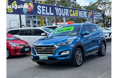 Blue 2020 Hyundai Tucson Wagon Elite (2Wd) Black Int