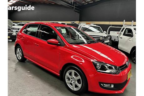 Red 2010 Volkswagen Polo Hatchback 77 Tsi Comfortline
