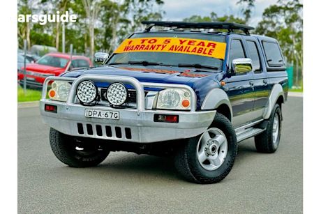 Blue 2006 Nissan Navara Dual Cab Pick-up Dx (4X4)