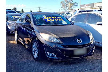 Black 2009 Mazda Mazda3 Sedan SP25 F