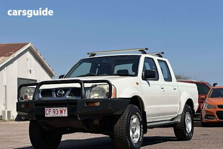 White 2003 Nissan Navara Dual Cab Pick-up St-R (4X4)