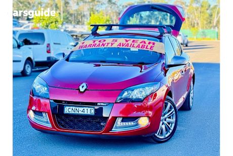 Red 2013 Renault Megane Hatchback Gt-Line
