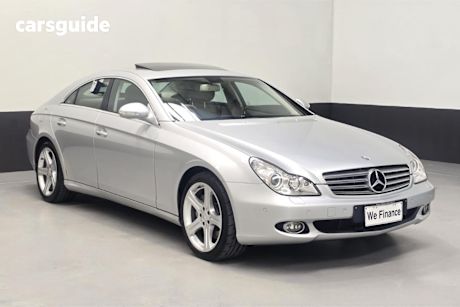 Silver 2007 Mercedes-Benz CLS500 Coupe