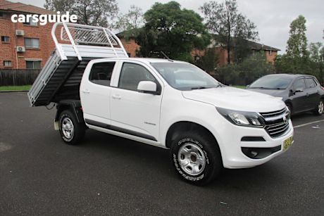 White 2018 Holden Colorado Crew Cab Chassis Ls (4X2)