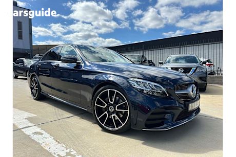 Blue 2019 Mercedes-Benz C200 Sedan