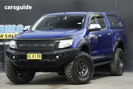 Blue 2012 Ford Ranger Dual Cab Utility Xlt 3.2 (4X4)