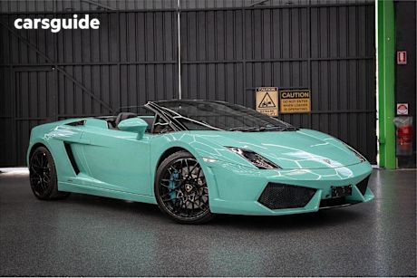 Blue 2010 Lamborghini Gallardo Convertible LP560-4 4WD