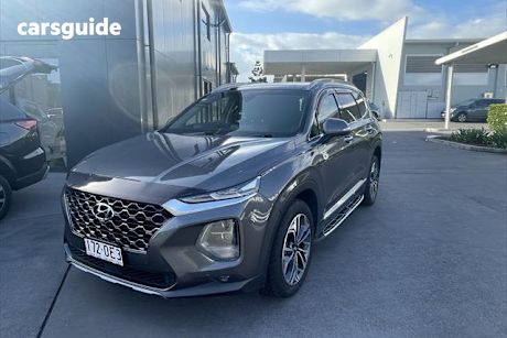 Grey 2020 Hyundai Santa FE Wagon Highlander Crdi Blk-Bge (Awd)