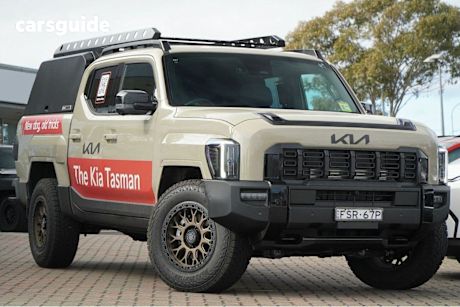Beige 2025 Kia Tasman Ute Tray X-PRO 4X4