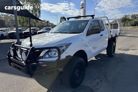 White 2020 Mazda BT-50 Freestyle Cab Chassis Xt (4X4) (5Yr)