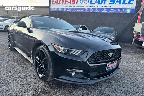 Black 2017 Ford Mustang Convertible 2.3 Gtdi