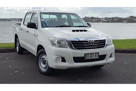 White 2012 Toyota Hilux Ute Tray SR R