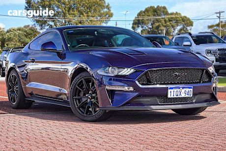 Blue 2020 Ford Mustang Coupe GT R