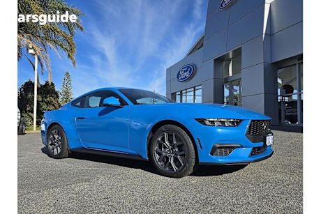 Blue 2024 Ford Mustang Fastback Ecoboost