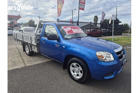 Blue 2010 Mazda BT-50 Cab Chassis Boss B2500 Dx