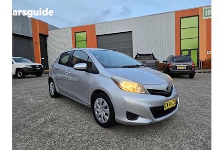 Silver 2012 Toyota Yaris Hatch YRS F