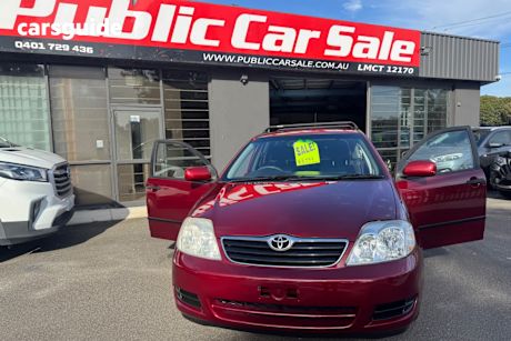 Red 2005 Toyota Corolla Wagon Ascent